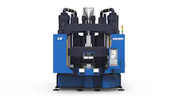 This 660-ton injection molding machine is the biggest in LS Mtron's new LSG-V line.