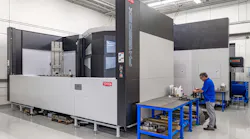One of the new investments now installed at American Tool and Mold (ATM) is this Toyoda 1250SX horizontal mill, which has a range of 86.6 inches on the X axis, 63 inches on the Y axis, and 72.8 inches on the Z axis to handle larger plates while holding tolerances of 0.0002 inch, the company said.