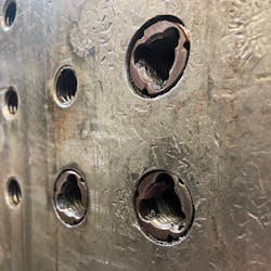 C-Serts are installed in stripped bolt holes.