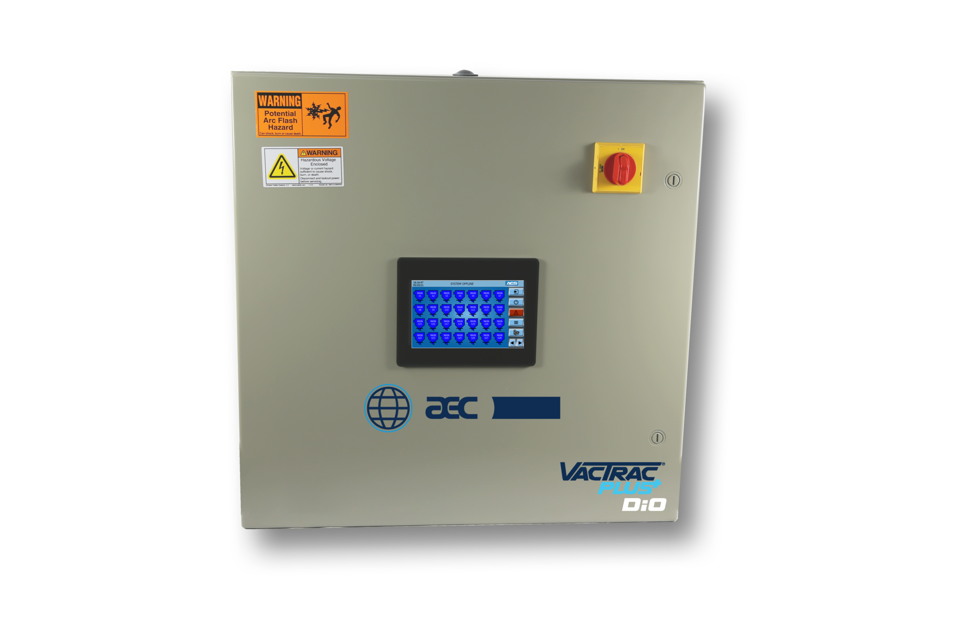 AEC's VacTrac Plus materials-conveying control system can be customized to run up to 24 pumps, 100 stations and 50 purge valves.