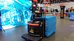 The Big Joe Pallet Mover can handle heavy loads.