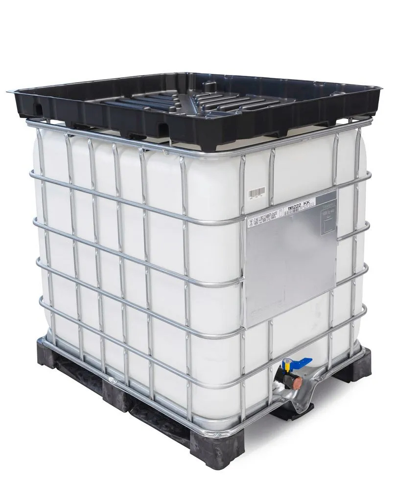 Denios's Full Size Falcon Funnel makes it easy to refill liquid intermediate bulk containers (IBCs).
