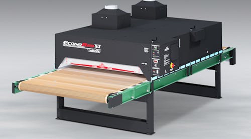 Vastex&apos;s new EconoRed VI series infrared conveyor ovens are available with 30-inch, 54-inch and 78-inch-wide conveyor belts.