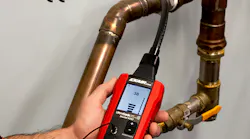 Exair’s Model 9207 Ultrasonic Leak Detector changes the high-frequency sound of compressed air leaks, which humans can't detect, into an audible signal, along with an LED display to make it easier to find and fix leaks.