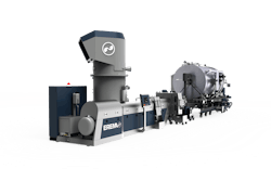 Erema's Intarema FibrePro:IV offers gentle material preparation and efficient removal of spinning oils. Erema's Intarema FibrePro:IV offers gentle material preparation and efficient removal of spinning oils.