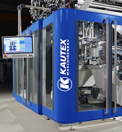 A Kautex Skyreef blow molding machine A Kautex Skyreef blow molding machine