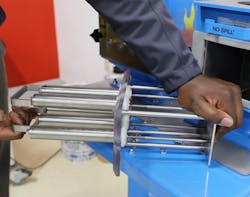 Plastics processors can use Bunting's FF-MSCI to detect metal contamination. Plastics processors can use Bunting's FF-MSCI to detect metal contamination.