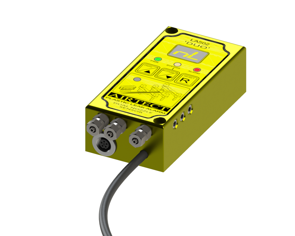 Airtect device spots injection nozzle leaks Plastics Machinery