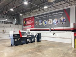 A Q-series 55 injection molding machine from Milacron LLC is the centerpiece of the machines available for students involved in the new Milacron Advanced Manufacturing Academy at the Grant Career Center in Bethel, Ohio.