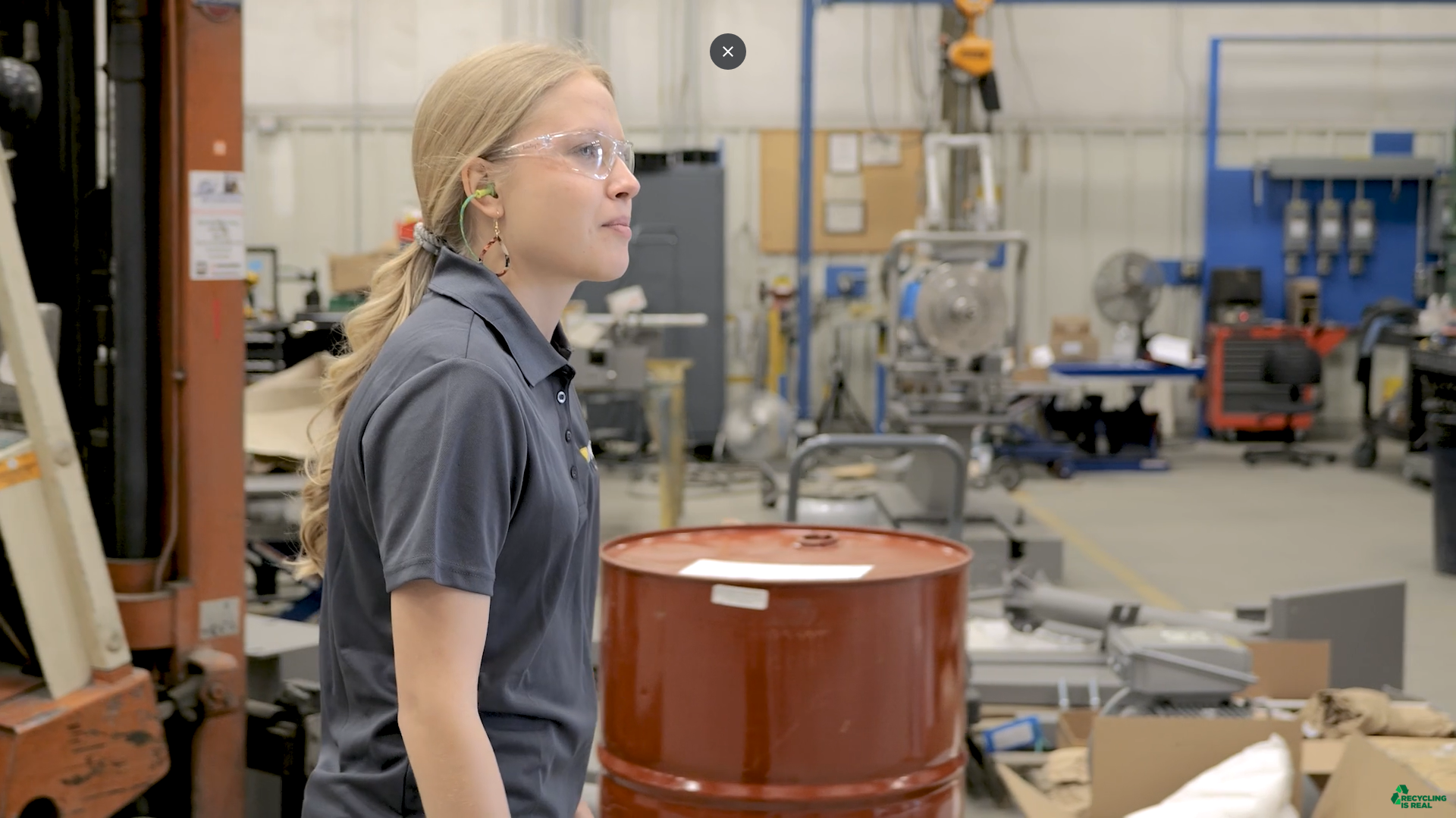 Maag's Hannah Wolfe appears in a 'Recycling is Real' video produced by the Plastics Industry Association.