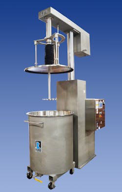 Charles Ross &amp; Son&apos;s HSD-15 high-speed disperser is routinely used for dispersing fillers, pigments and additives into liquid plastic resins.