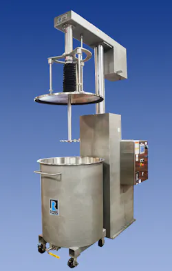 Charles Ross & Son's HSD-15 high-speed disperser is routinely used for dispersing fillers, pigments and additives into liquid plastic resins. Charles Ross & Son's HSD-15 high-speed disperser is routinely used for dispersing fillers, pigments and additives into liquid plastic resins.