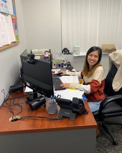 Victoria Ramirez, estimations specialist for order writing and purchasing at Comco Plastics, says lean manufacturing concepts helped inspire her to color-code stock material and components, so her colleagues can, at a glance, know what's stored in particular boxes. As Comco continues its lean journey, she looks forward to the machining and fabrication shop enhancing the quality of services it provides customers. Victoria Ramirez, estimations specialist for order writing and purchasing at Comco Plastics, says lean manufacturing concepts helped inspire her to color-code stock material and components, so her colleagues can, at a glance, know what's stored in particular boxes. As Comco continues its lean journey, she looks forward to the machining and fabrication shop enhancing the quality of services it provides customers.