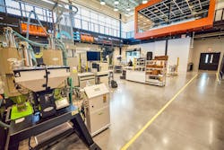 Located in Kansas on the Wichita State University Innovation Campus, the Smart Factory by Deloitte @ Wichita at Wichita State University provides Deloitte’s clients with hands-on experiences and demonstrates the possibilities of smart manufacturing capabilities, including AI, on an end-to-end production line. Located in Kansas on the Wichita State University Innovation Campus, the Smart Factory by Deloitte @ Wichita at Wichita State University provides Deloitte’s clients with hands-on experiences and demonstrates the possibilities of smart manufacturing capabilities, including AI, on an end-to-end production line.