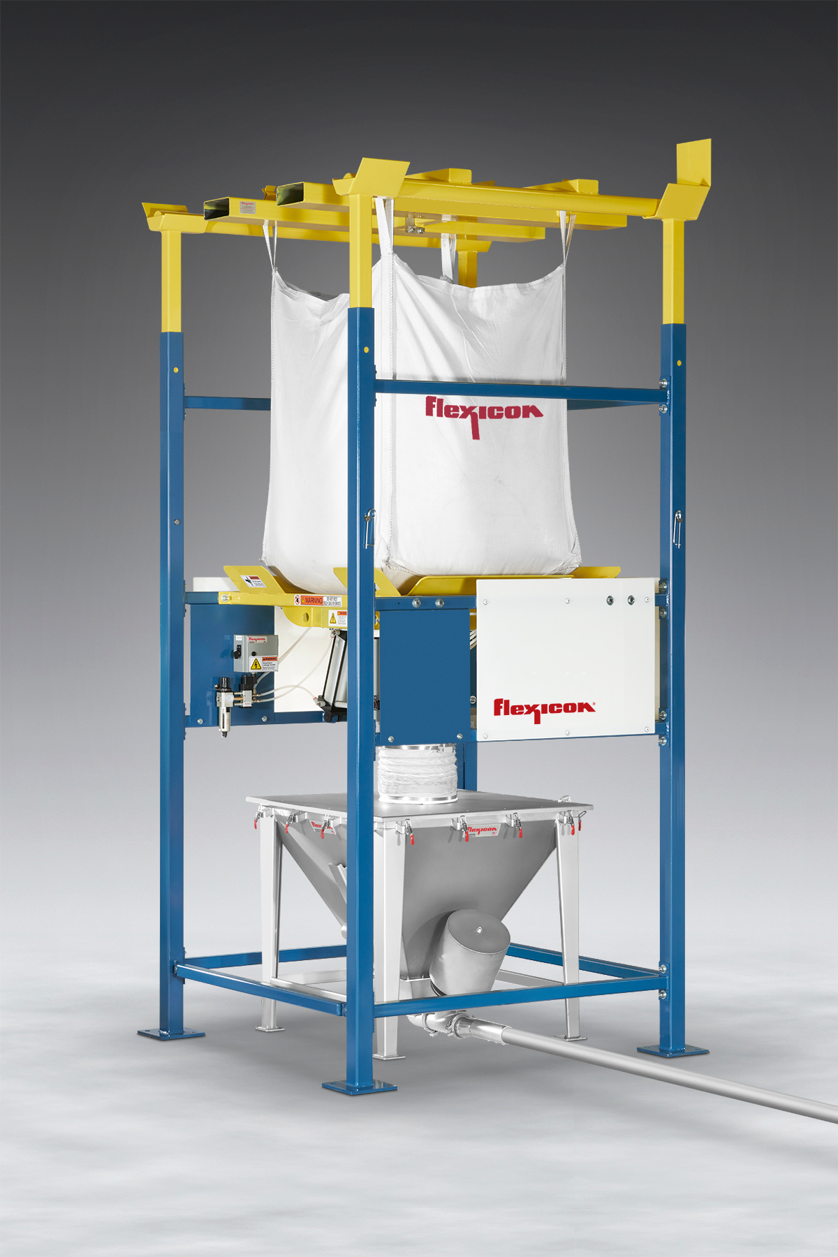 Flexicon's BFF-series bulk bag dischargers contain dust.