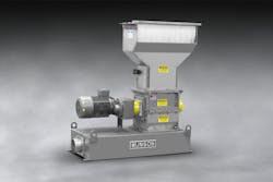 Munson's SCC-15-SS screen classifying cutter can produce up to 500 cubic feet of size-reduced material per hour. Munson's SCC-15-SS screen classifying cutter can produce up to 500 cubic feet of size-reduced material per hour.