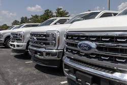 On Wednesday, UAW workers struck Ford's Kentucky Truck Plant, which makes large vehicles like the F-250 Super Duty. On Wednesday, UAW workers struck Ford's Kentucky Truck Plant, which makes large vehicles like the F-250 Super Duty.