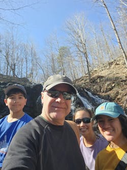 RapidPurge President and CEO Joe Serell and his wife, Jane, and children, Samantha and Tobias, enjoy a hiking trip. RapidPurge President and CEO Joe Serell and his wife, Jane, and children, Samantha and Tobias, enjoy a hiking trip.