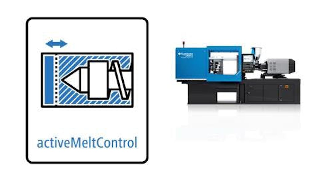 Sumitomo is phasing in the introduction of its new activeMeltControl feature, which helps its all-electric injection molding machines better compensate for the shot weight variation challenges that can come with the use of more recyclable content.