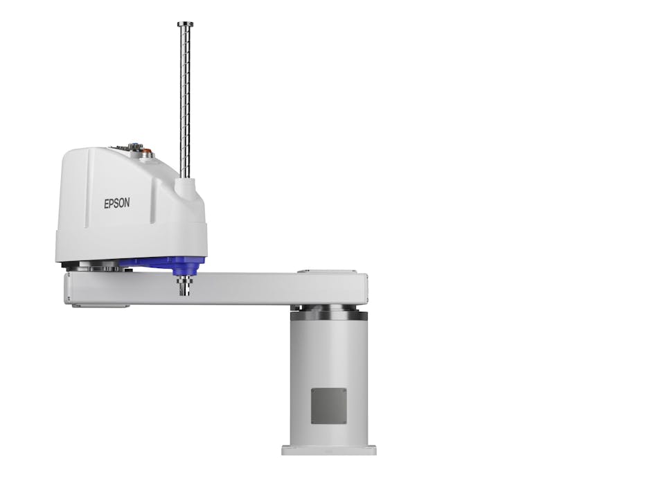 Epson&apos;s new GX20B SCARA robot has a payload of 44.1 pounds and a reach of up to 39.4 inches.