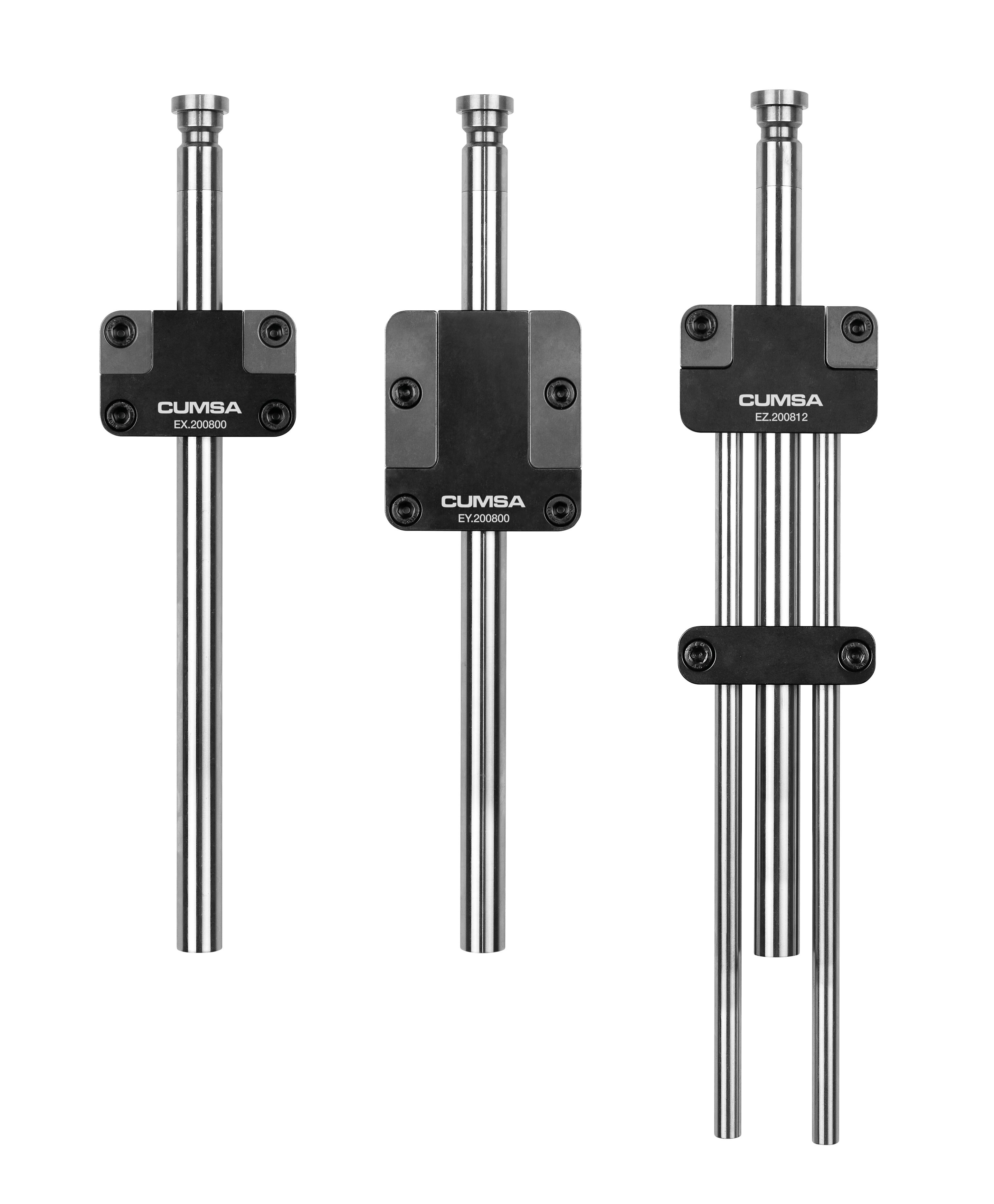 CUMSA's new EB adapter holds the end of the rods when the mold is in action, making for smoother movement and eliminating the need for housings in the plates.