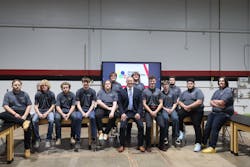 State and local officials joined students Oct. 20 to celebrate the opening of the Milacron Advanced Manufacturing Academy at Grant Career Center in Bethel, Ohio. State and local officials joined students Oct. 20 to celebrate the opening of the Milacron Advanced Manufacturing Academy at Grant Career Center in Bethel, Ohio.