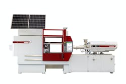 Wittmann has developed a direct-current (DC) version of its EcoPower injection molding machine line. At K Show, it displayed an EcoPower DC 180/750+ molding machine with a modified Wittmann WX 142 robot. Wittmann has developed a direct-current (DC) version of its EcoPower injection molding machine line. At K Show, it displayed an EcoPower DC 180/750+ molding machine with a modified Wittmann WX 142 robot.
