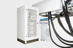 Innovenergy's Salimax salt battery storage system can power the DC version of Wittmann's EcoPower injection molding machines. Innovenergy's Salimax salt battery storage system can power the DC version of Wittmann's EcoPower injection molding machines.