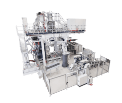 BBM has established operations in the U.S. to sell and service its blow molding machines, such as this BBM 3200. BBM has established operations in the U.S. to sell and service its blow molding machines, such as this BBM 3200.