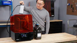 The Formlabs Resin Pumping System reduces the frequency of refills by drawing resin from 5-liter containers.