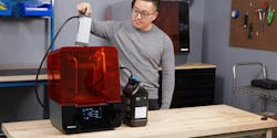 The Formlabs Resin Pumping System reduces the frequency of refills by drawing resin from 5-liter containers. The Formlabs Resin Pumping System reduces the frequency of refills by drawing resin from 5-liter containers.