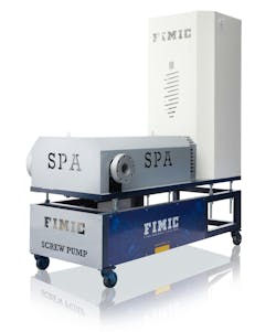Fimic says its new SPA 190 screw pump is the largest on the market. Fimic says its new SPA 190 screw pump is the largest on the market.