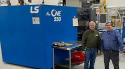 MCSI President Mike Cindia (left) stands with LS Mtron IMM USA Regional Sales Manager Mark Seed. MCSI now represents LS Mtron injection molding machines in the Midwest.