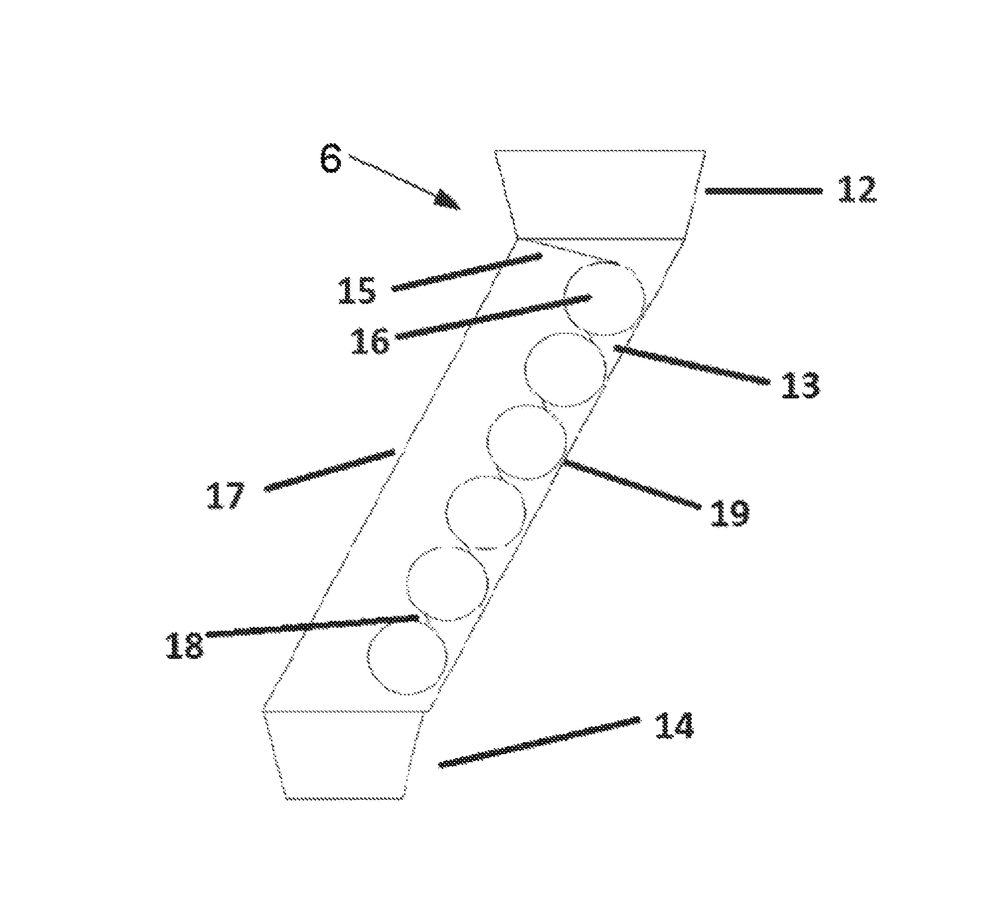 In RepetCo's patent application, its mechanical separation unit consists of one or more drums that rotate around an axis within the chamber.