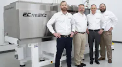 Shibaura Machine Co. America recently appointed Adams Engineers and Equipment Inc. as its sales representative agency in Texas, Oklahoma, Arkansas and Louisiana. Pictured from left are sales engineer Koree Copeland; business development manager Alexander Whatley; President Cliff Adams; and Jake Adams, application and systems engineer, all from Adams Engineers.