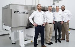 Shibaura Machine Co. America recently appointed Adams Engineers and Equipment Inc. as its sales representative agency in Texas, Oklahoma, Arkansas and Louisiana. Pictured from left are sales engineer Koree Copeland; business development manager Alexander Whatley; President Cliff Adams; and Jake Adams, application and systems engineer, all from Adams Engineers. Shibaura Machine Co. America recently appointed Adams Engineers and Equipment Inc. as its sales representative agency in Texas, Oklahoma, Arkansas and Louisiana. Pictured from left are sales engineer Koree Copeland; business development manager Alexander Whatley; President Cliff Adams; and Jake Adams, application and systems engineer, all from Adams Engineers.