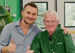 Jacopo Venturi, managing director of Preven srl Italy, left, stands with Preven USA's new Sales Manager Steve Crawford. Jacopo Venturi, managing director of Preven srl Italy, left, stands with Preven USA's new Sales Manager Steve Crawford.