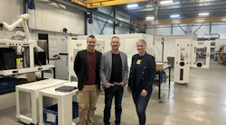 Steve Blanchette, Mathieu Bérubé and Estelle Huguet of CFM Robotique are among the latest sales representatives for Absolute Group and Absolute Robot (ARI), a distributor of injection molding machines and automation in the U.S. and Canada,
