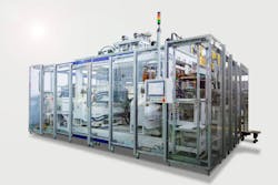 The Tahara Innovarex 400D blow molding machine has a range of design revisions and can produce 3,840 bottles per hour.