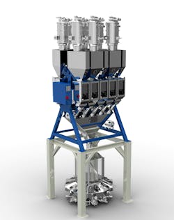 Ampacet's LIAD Smart BlendSave Compact technology allows a processor to blend formulations for multiple machines and recipes. Ampacet's LIAD Smart BlendSave Compact technology allows a processor to blend formulations for multiple machines and recipes.