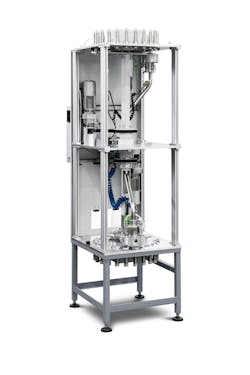 Piovan UnaDyn's EasyLink+ automated coupling station automatically delivers the right materials to the right machine. Piovan UnaDyn's EasyLink+ automated coupling station automatically delivers the right materials to the right machine.