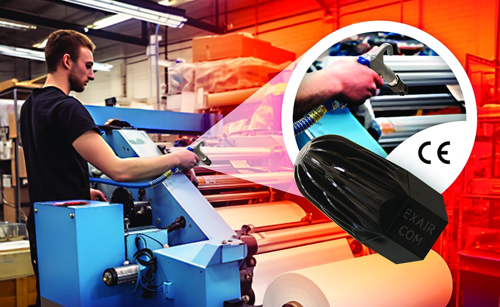 Exair's 1106-PEEK Super Air Nozzle is ideal for blowing off sensitive parts.