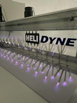 3DT's HeliDyne corona system can treat large parts. 3DT's HeliDyne corona system can treat large parts.