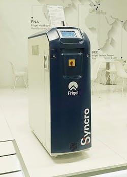 Frigel's Microgel RSY Syncro models supply cold water to the mold only during the cooling phase. Frigel's Microgel RSY Syncro models supply cold water to the mold only during the cooling phase.