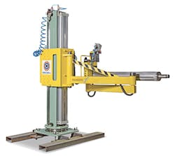 The Goldenrod SP1200 air shaft puller for film has a new pneumatic control system.