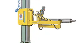 The Goldenrod SP1200 air shaft puller for film has a new pneumatic control system.