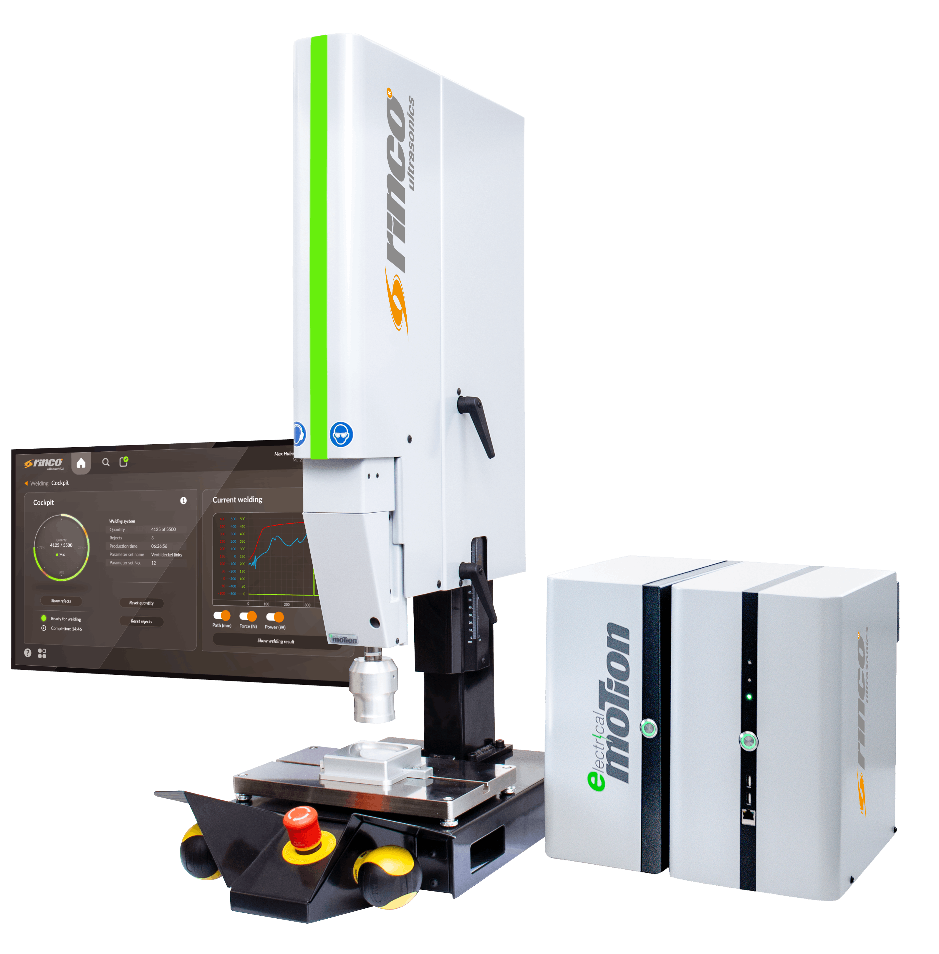 Rinco's eMotion 2.0 ultrasonic welding machine has a number of upgrades.