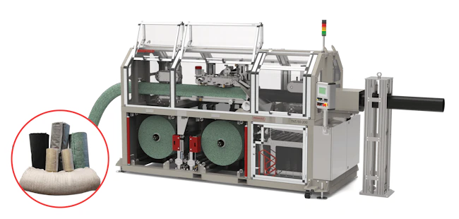 Baruffaldi's Dreno Covering machine is now available in a budget-friendly version.