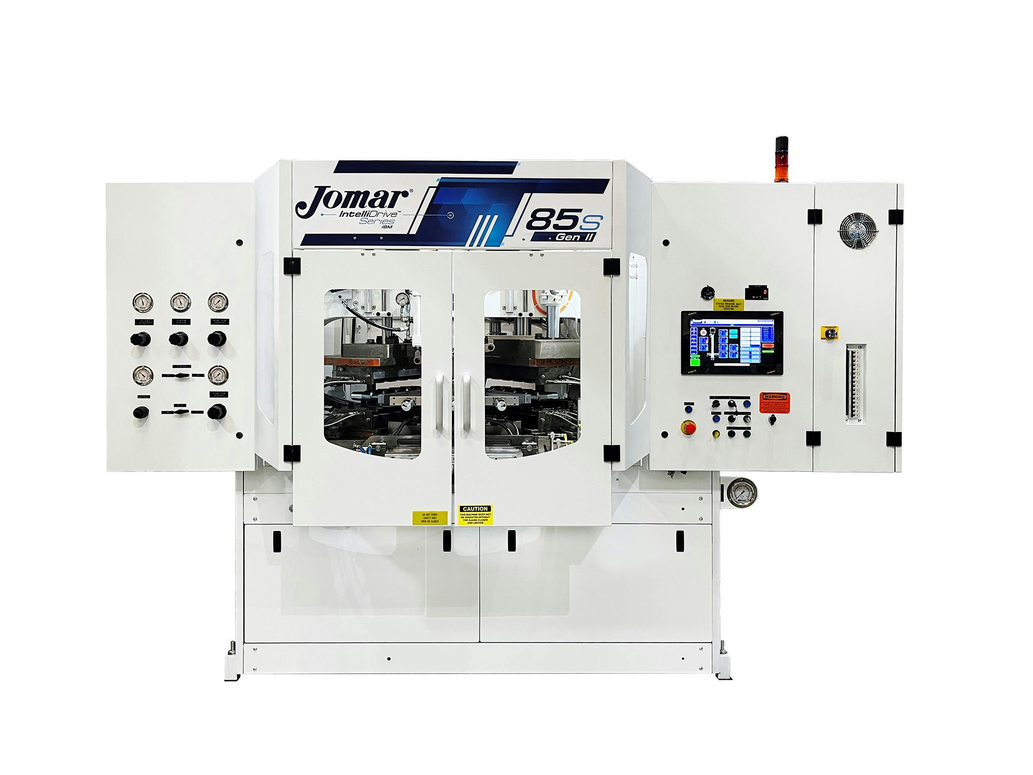 The Jomar 85-S IntelliDrive Gen II blow molding machine now comes in a hybrid version.