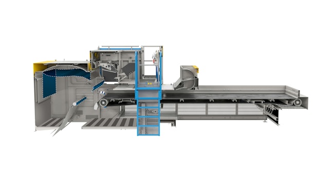 Pellenc ST's Aerolight ejection hood works with MIstral+Connect sorting machines.